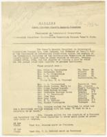 Minutes of Joint Meeting-Woman's General Committee, October 1922