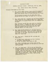 Discussion Group Central Methodist Church Notes, July 14, 1924