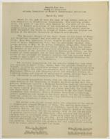 Report from the Board of Directors Atlanta Committee on Women's Interracial Activities, March 25, 1931