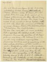 Handwritten Document Concerning Y.W.C.A, circa 1930