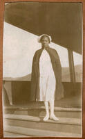 Nurse Standing on a Porch, circa 1910