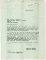 Correspondence Between Jeanette Randolph to George S. Mitchell, August 23, 1954