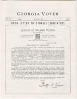 "Georgia Voter: Open Letter to Georgia Legislators", August 1959