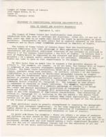 "Statement to Constitutional Revision Sub-Committee on Bill of Rights and Elective Franchise", League of Women Voters of Georgia, September 1963