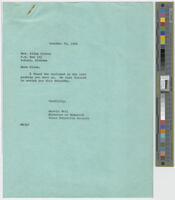 Correspondence from Marvin Wall to Alice Alston, October 23, 1966