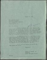 Correspondence Between Vernon E. Jordan, Jr. and Miss Lynette Taylor, August 25, 1967