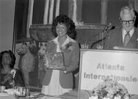 Vivian Malone Jones with a Plaque, circa 1977