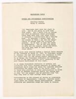 "Background Paper Voting and Citizenship Participation", circa 1965