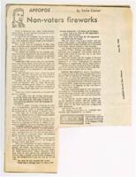 "Non-Voters Fireworks", June 30, 1966