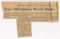 "Negro Officeholders Meet in Atlanta", December 13, 1968