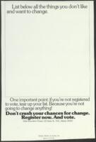 "Don't Crush Your Chances for Change", circa 1983