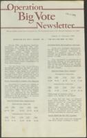 Operation Big Vote Newsletter, February 27, 1985