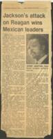 "Jackson's Attacks on Reagan Wins Mexican Leaders", May 29, 1984