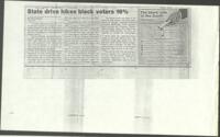 "State Drive Hikes Black Voters 16 Percent", November 13, 1984