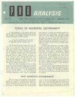Forms of Municipal Government in Louisiana Booklet, September 1970