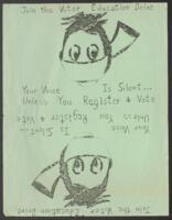 "Join the Voter Education Drive", circa 1975