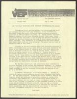 VEP Press Release, May 7, 1985