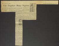 "City Employs Many Negroes," March 17, 1969