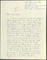Correspondence from Clarence Hall to Marvin Wall, 1966