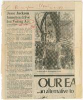 "Jesse Jackson Launches Drive for Voting Act", April 5, 1981