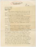 Press Release on National Council of Negro Women, May 2, 1957