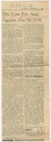 "The Case For and Against the NCNW" Article, December 16, 1950