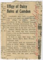 "Effigy of Daisy Bates at Camden" Article, July 11, 1958