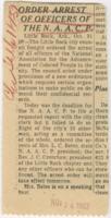 "Order Arrest of Officers of the N.A.A.C.P." Article, November 1, 1957