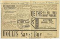 "Noted Negro Leader Recalls Early Days" Article, October 7, 1954