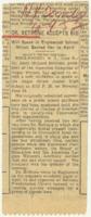 "Dr. Bethune Accepts Bid" Article, June 9, 1952