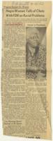 "Negro Woman Tells Of Chats With Fern on Racial Problems" Article, April 26, 1953
