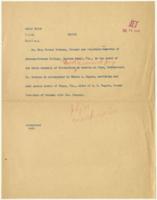 Press Release on Dr. Mary McLeod Bethune, July 7, 1954