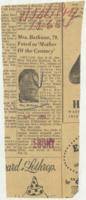 "Mrs. Bethune, 79, Feted as 'Mother of the Century" Article, October 6, 1954