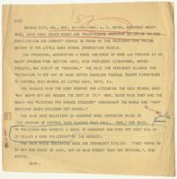 News Release on Mrs. L. C. Bates, December 26, 1957