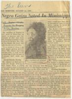 "Negro Gains Noted In Mississippi" Article, August 14, 1969