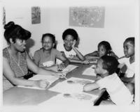 A Group of Children With Their Teacher at Sunday School, 1980