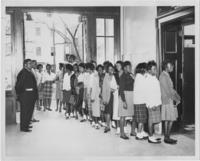 Women and Men in Line for Voter Registration in Macon, Georgia, circa 1960