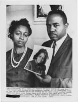 Parents of Church Bombing Victim Denise McNair Holding Her Picture, September 16, 1963