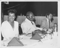 Unidentified Woman, Solomon Seay, Sr., and William Gray, August 1985