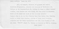 Reverend Ed Riddick Endorses the Renaming of South-East Jr. College as the Hampton-Clark Jr. College, March 16, 1970