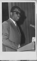 Reverend C. Hiram Melson Speaking at an Operation Breadbasket Meeting, October 3, 1970