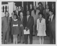 Sidney Poitier and Others Posing For a Photo, 1970