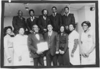 Joseph E. Lowery Poses With Members of the SCLC Chapter in Dublin, Georgia, circa 1982