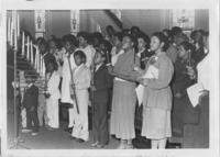 Attendees at the National Women's Candlelight Prayer Service, April 5, 1981
