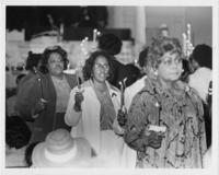 A Group of Women Holding Candlesticks at the National Women's Candlelight Prayer Service, April 5, 1981