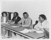 Joseph E. Lowery Sitting With Fred Taylor and Others, circa 1986