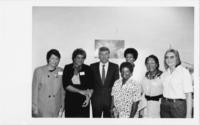 Vice President Dan Quayle Receives a Tour of the SCLC/W.O.M.E.N. Learning Center, August 1989