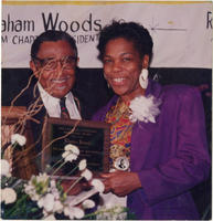 Joseph E. Lowery Presenting an Award to Elaine Jones at the 34th Annual SCLC Convention, August 1991