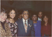 Joseph and Evelyn Lowery Posing With Tatyana Ali, Karyn Parsons, and Others, April 1993