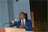 Dick Gregory Speaking at a SCLC Board Meeting, April 1990